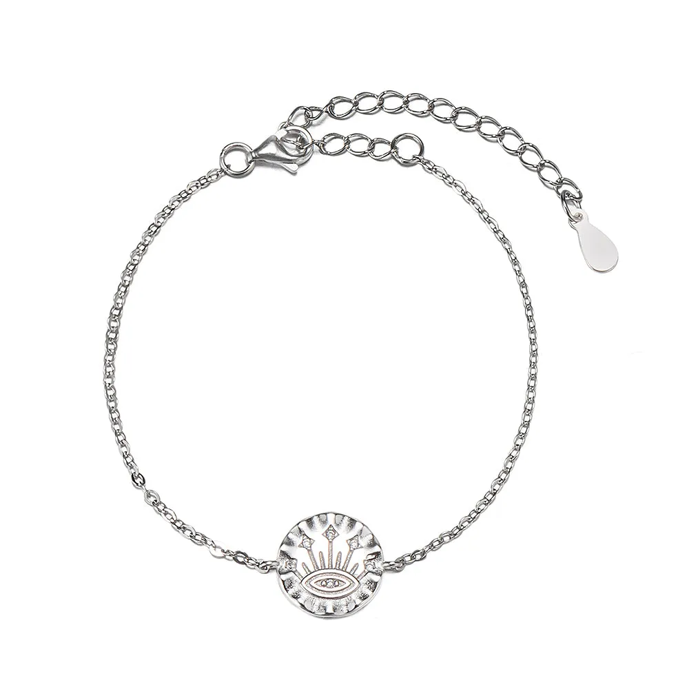 Sterling Silver Eye Bracelet