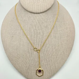 Sterling Silver Freeform Ruby Jewelry Set