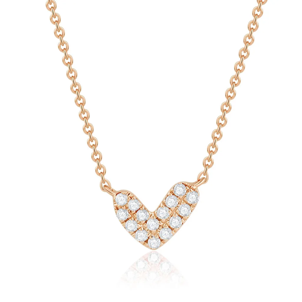 Straight From The Heart necklace (18K Solid Gold)