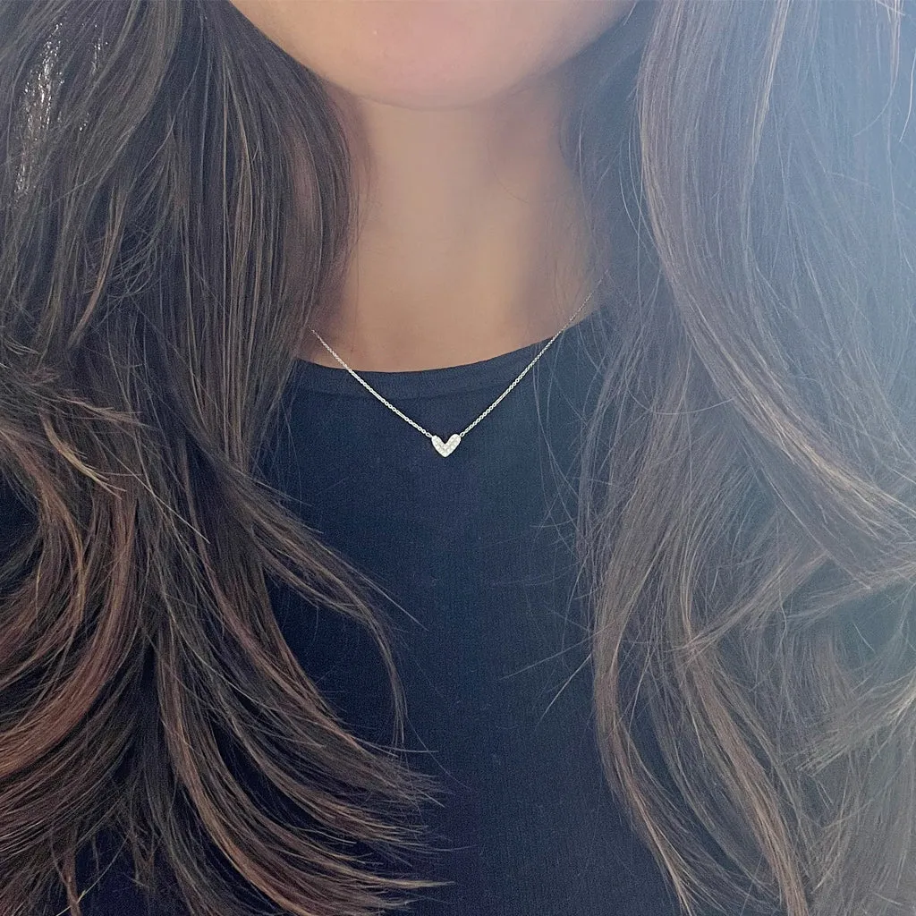 Straight From The Heart necklace (18K Solid Gold)