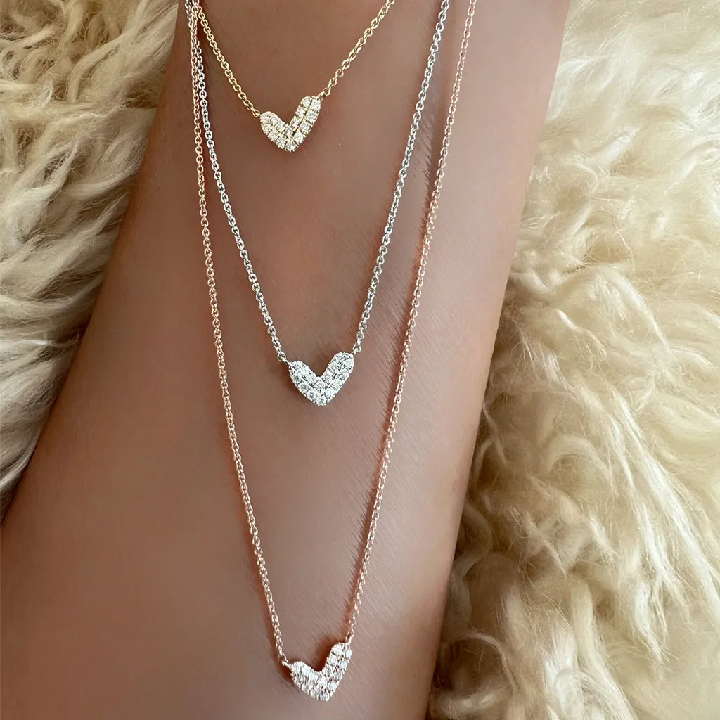Straight From The Heart necklace (18K Solid Gold)