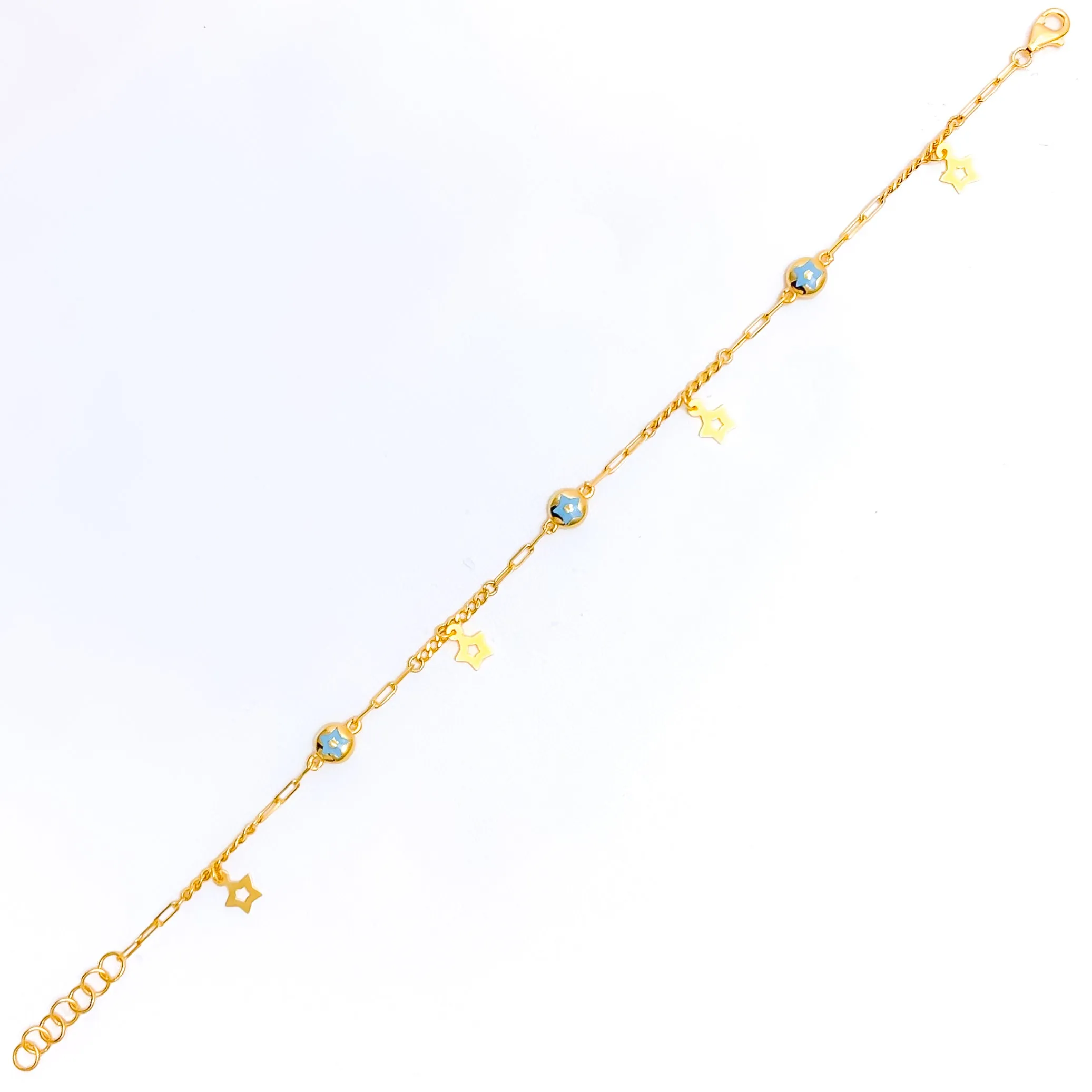 Stunning Adorned 21k Gold Bracelet