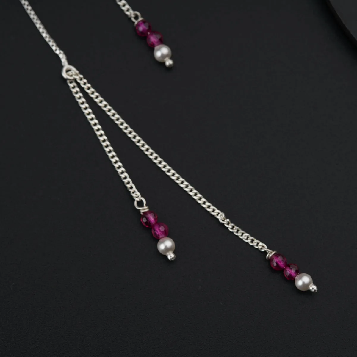 Sui Dhaaga Pearl Ruby Earrings