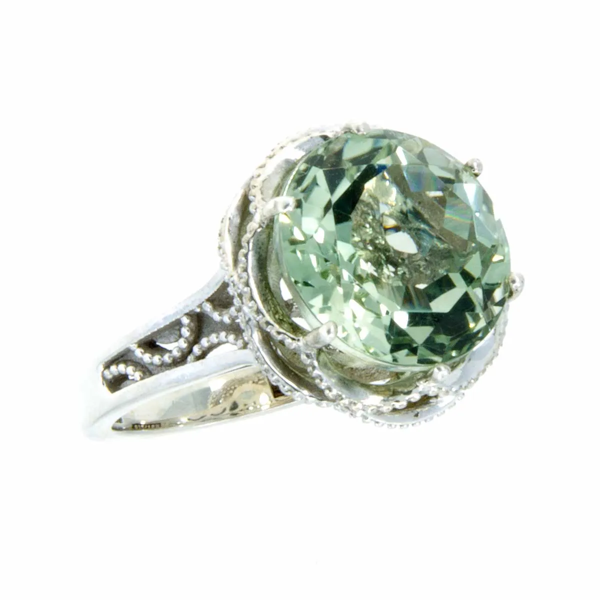 Tacori Crescent Gem Ring with Prasiolite Quartz