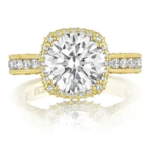 Tacori Gold RoyalT Halo Diamond Engagement Ring