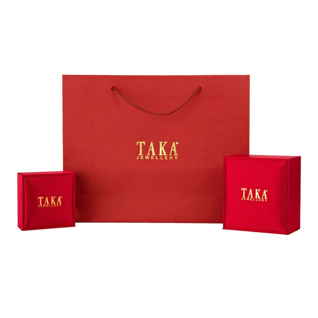 TAKA Jewellery 916 Gold Bracelet Heart & Key