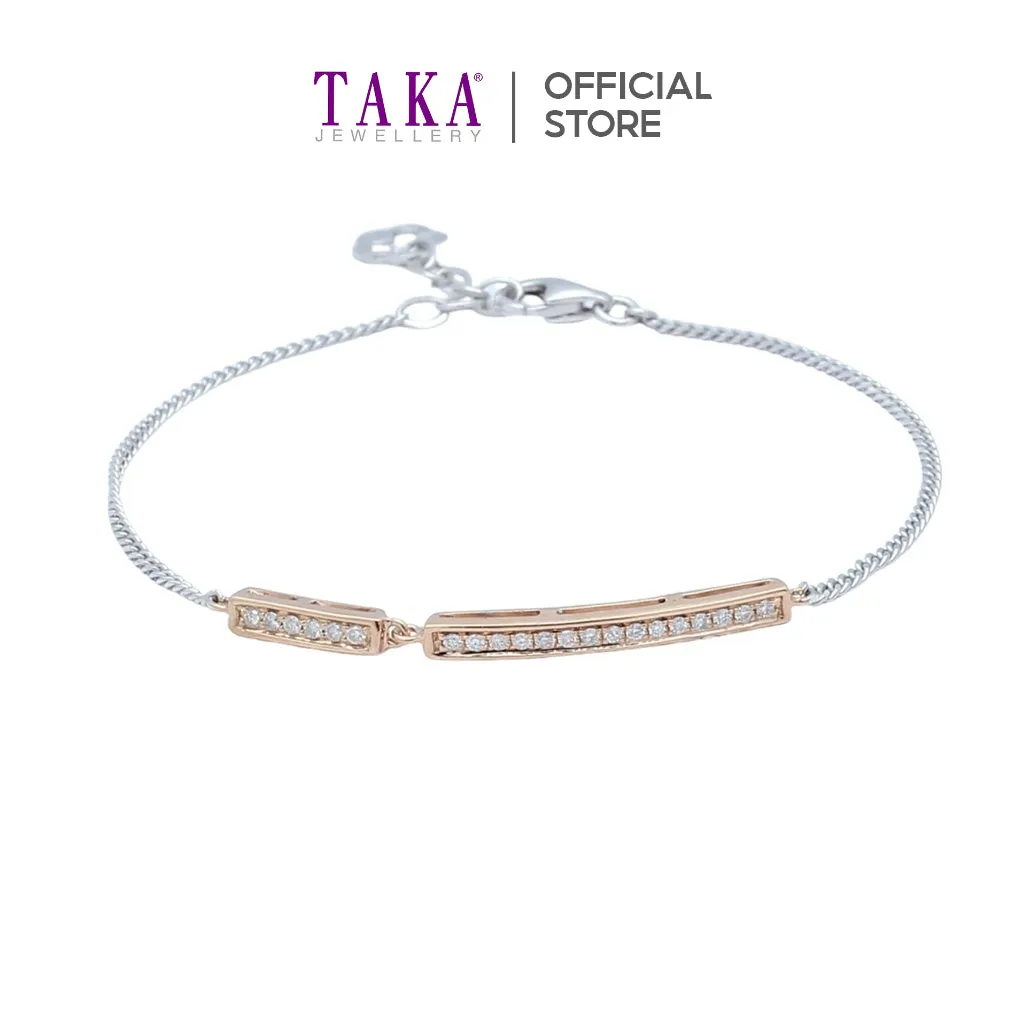 TAKA Jewellery Cresta Diamond Bracelet 18K