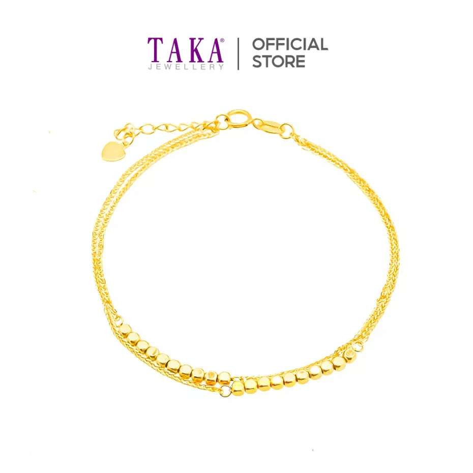 TAKA Jewellery Dolce 18K Gold Bracelet Gold Ball