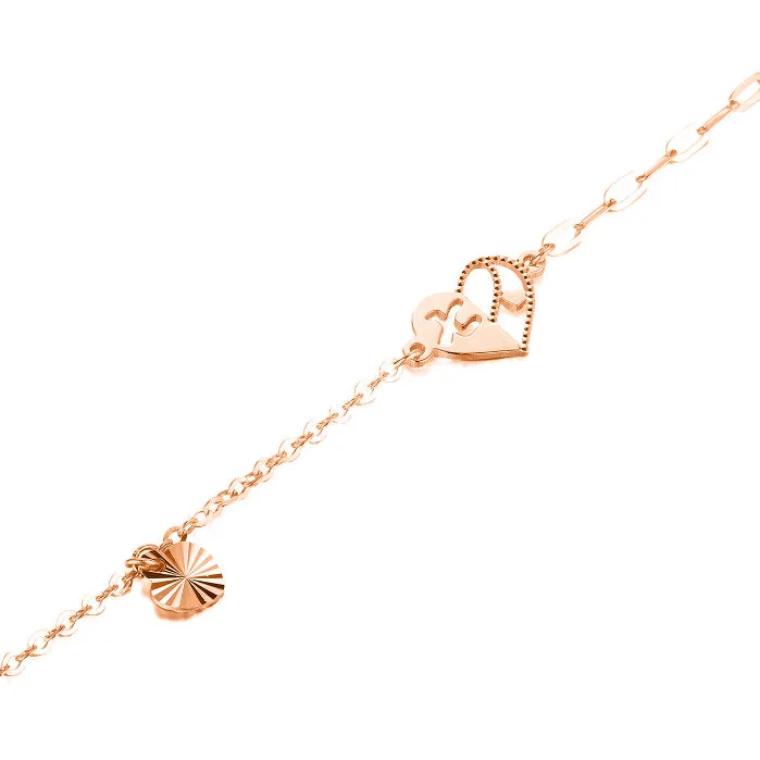 TAKA Jewellery Dolce 18K Gold Bracelet Heart