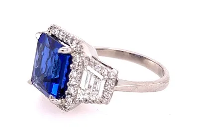 Tanzanite and Diamond Ring