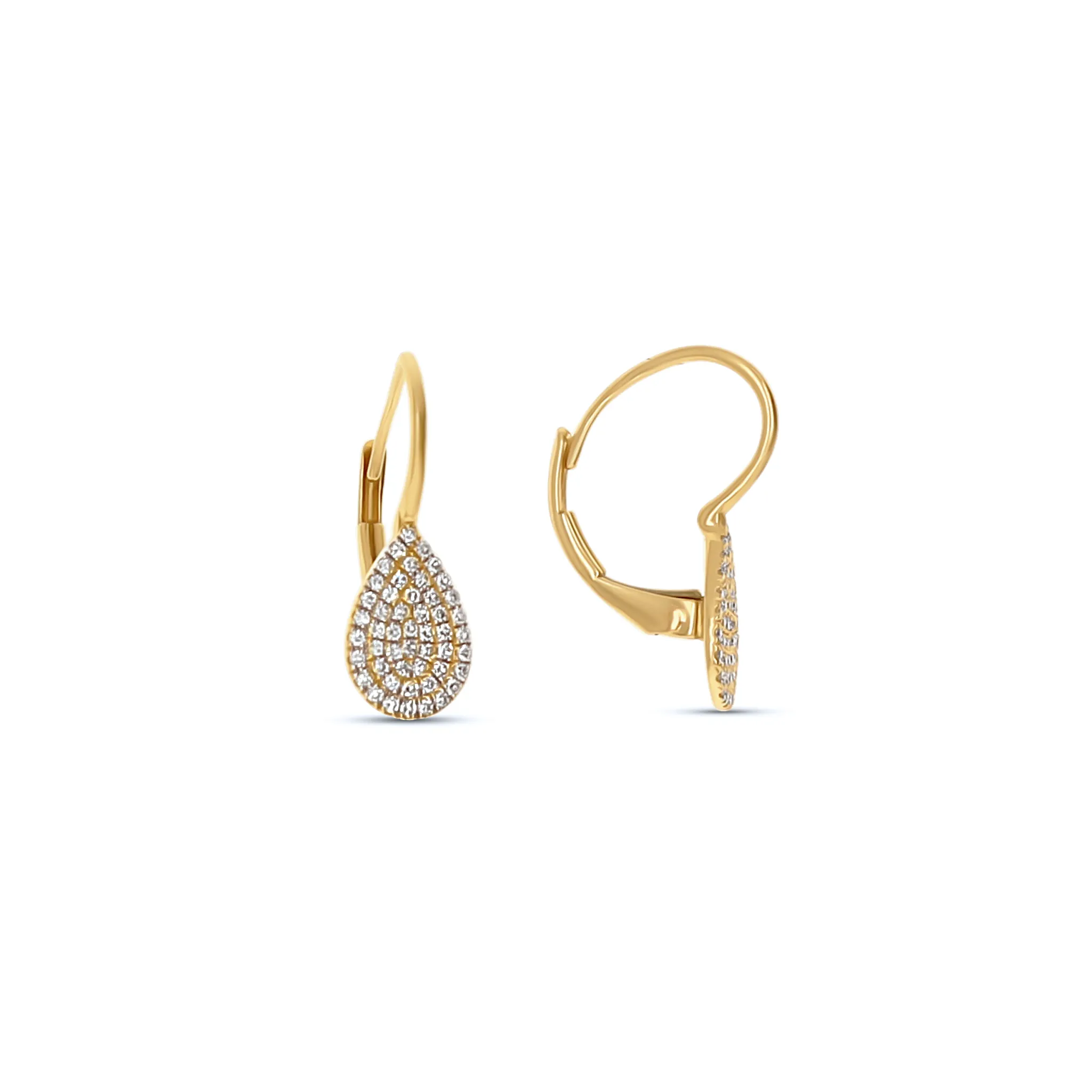 Teardrop Diamond Earrings