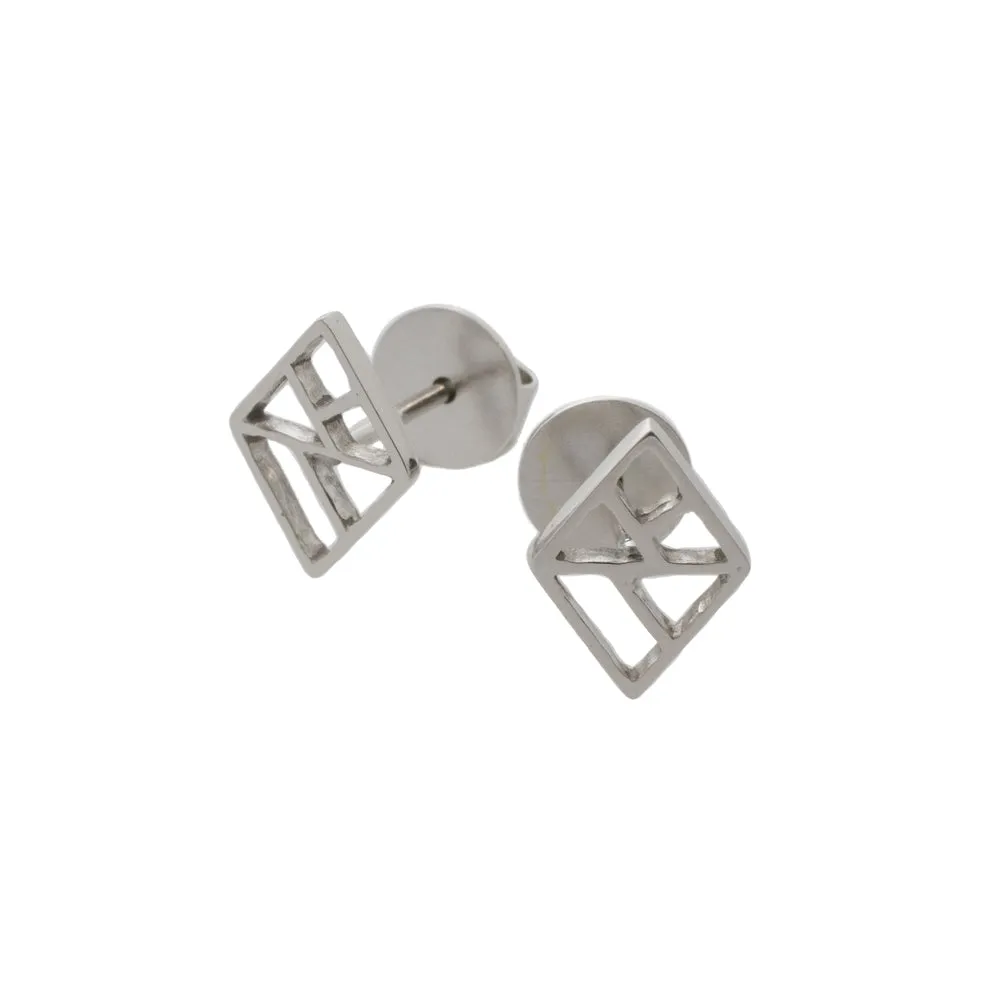 The Baraka Earring in White Gold
