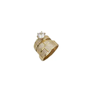 Three-Piece Set Engagement Rings (14K)