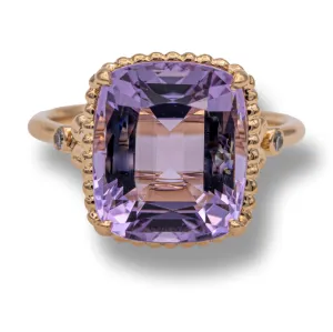 Tiffany & Co. Amethyst and Diamond Sparklers Cocktail Ring in 18K Rose Gold