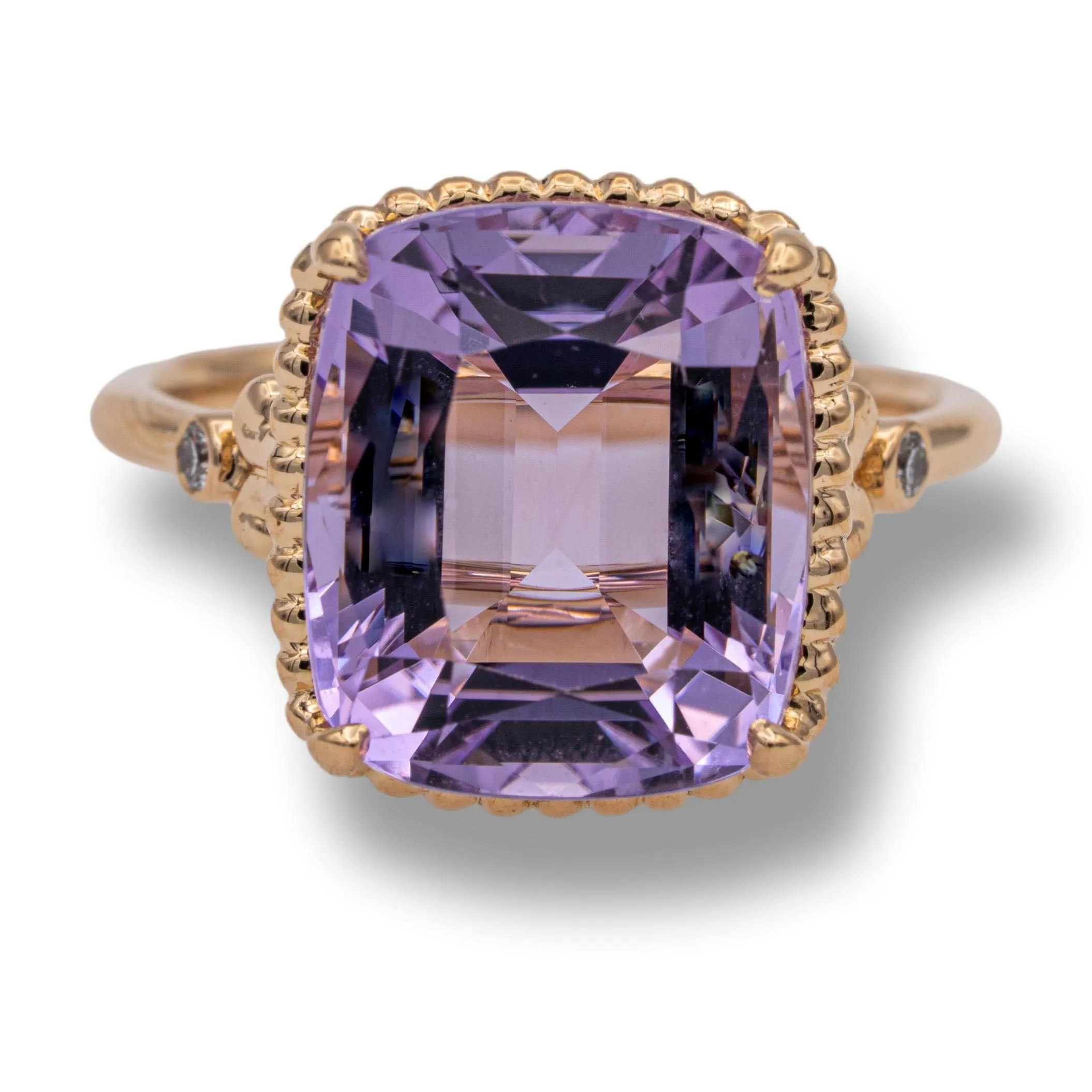 Tiffany & Co. Amethyst and Diamond Sparklers Cocktail Ring in 18K Rose Gold