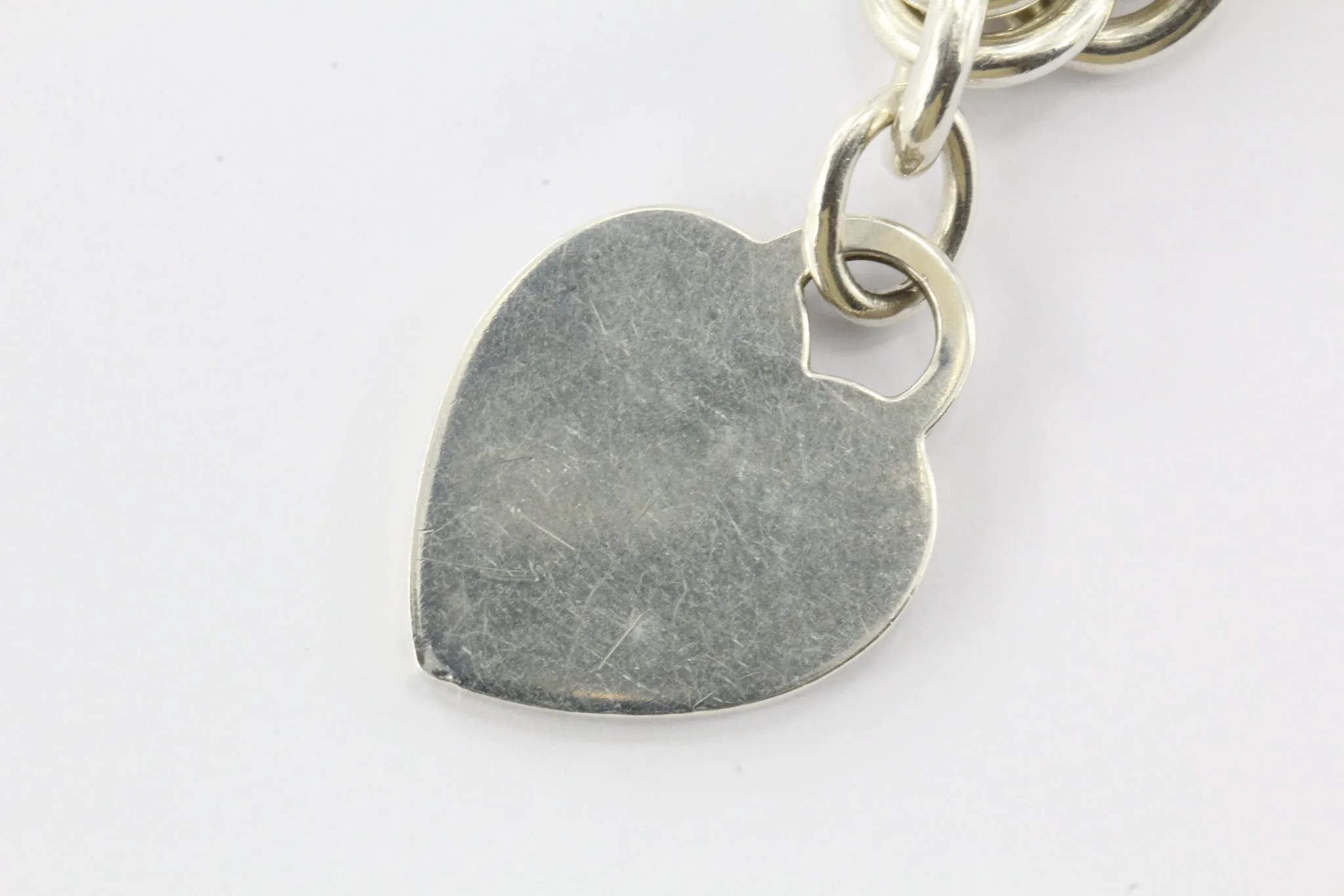 Tiffany & Co Sterling Silver Heart Tag Necklace 18"