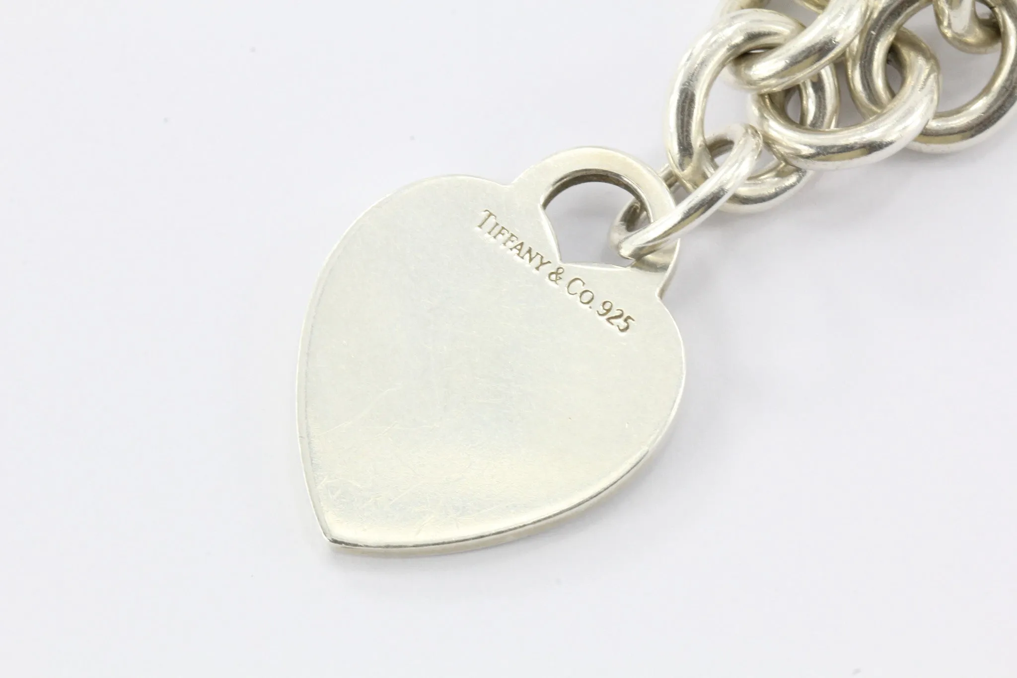 Tiffany & Co Sterling Silver Heart Tag Necklace 18"