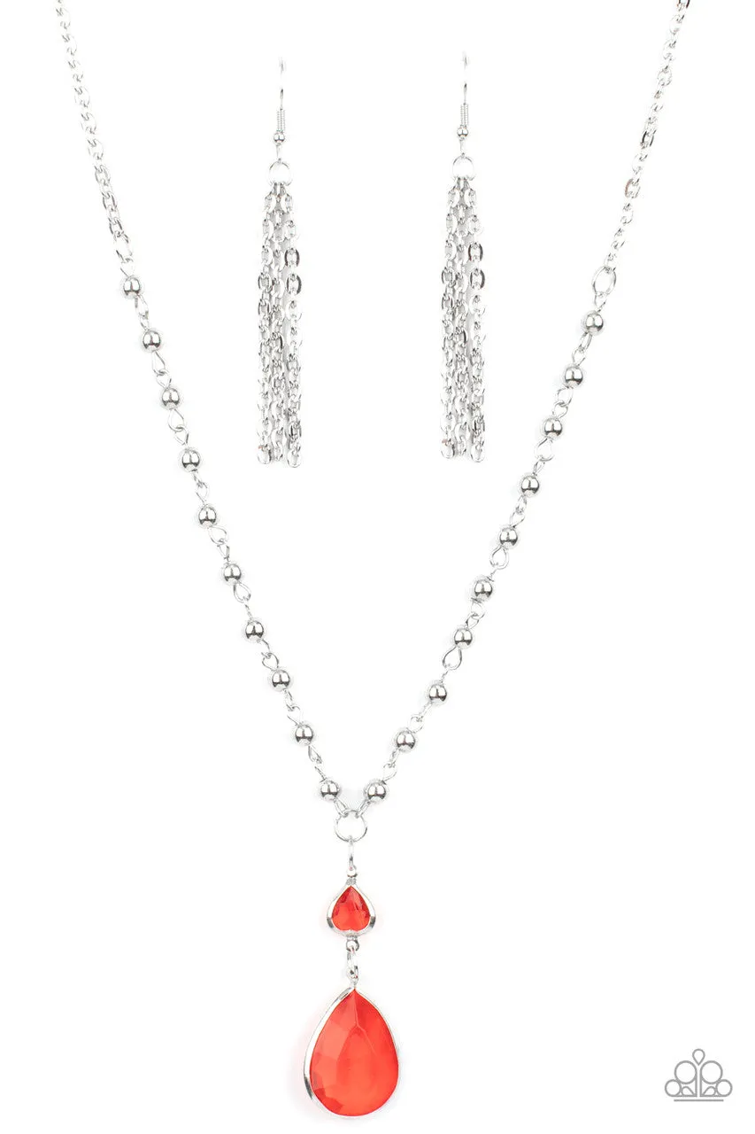 Titanic Splendor Red Paparazzi Necklace