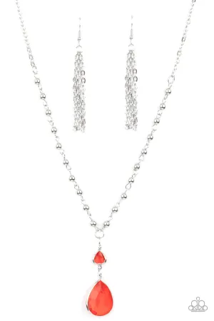 Titanic Splendor Red Paparazzi Necklace