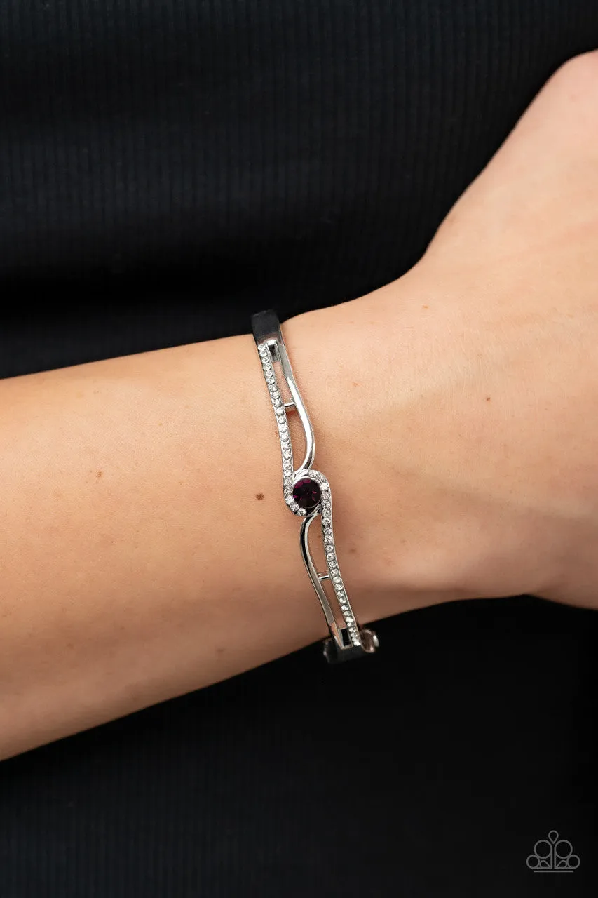 Top-Shelf Shimmer Purple Paparazzi Bracelet