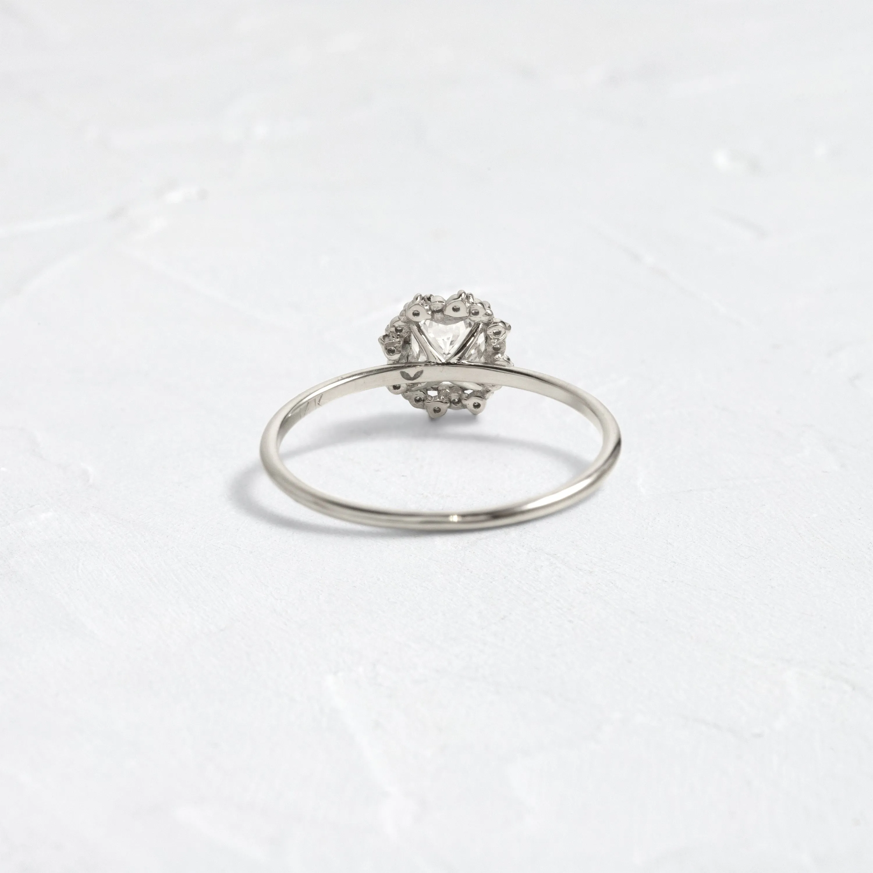 Topiary Ring, 0.7ct. Natural Cushion Cut