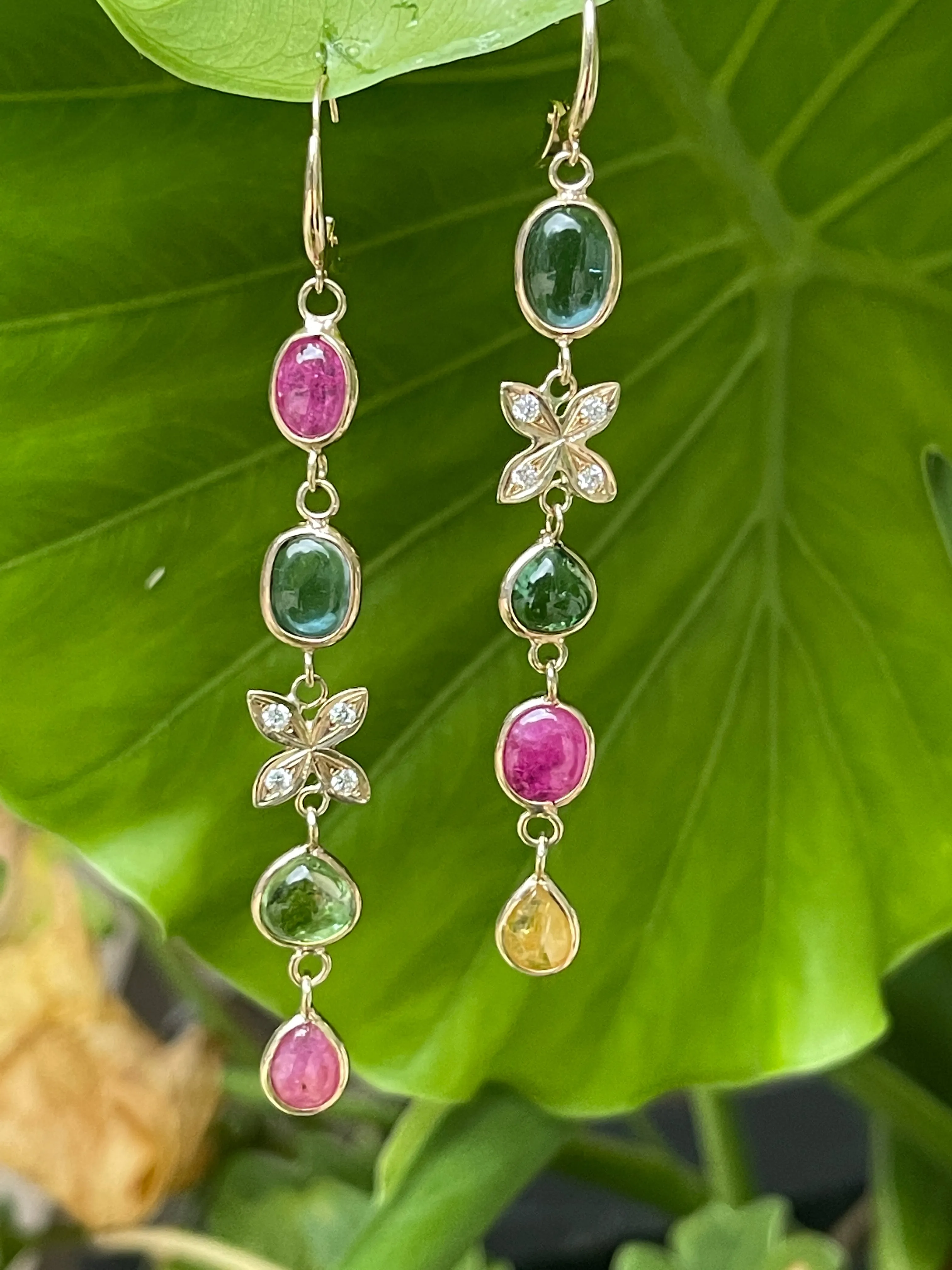 Tourmaline &  Diamond Sarah Lily Dusters