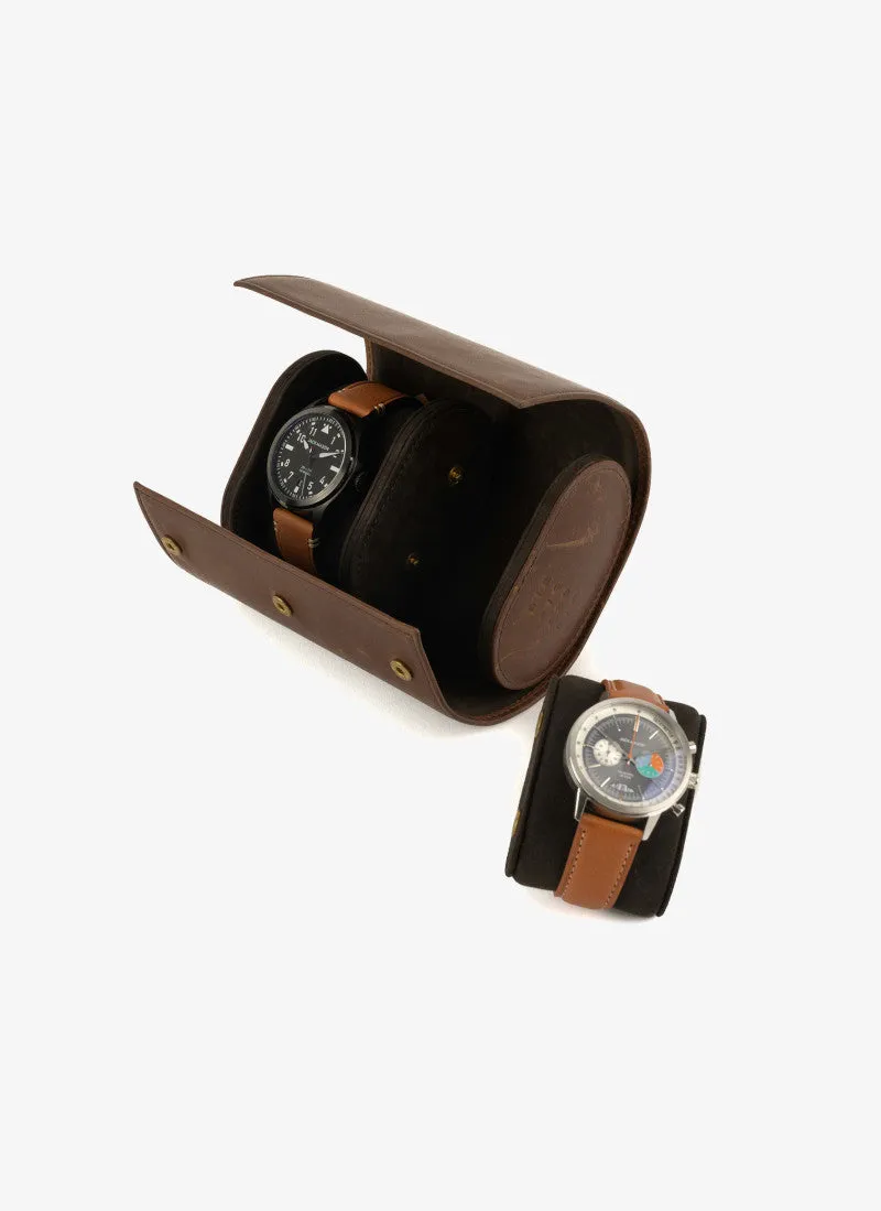 Travel Watch Case Baldwin Oak