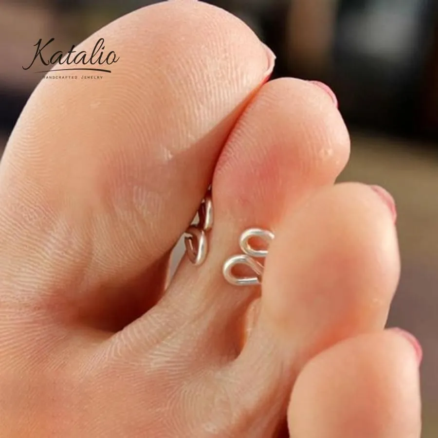 Twin Arrows Toe Rings