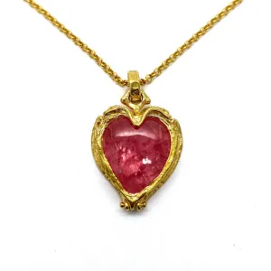 Two sided rare and special heart shaped Colorado Rhodochrosite
