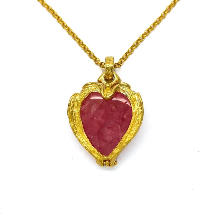 Two sided rare and special heart shaped Colorado Rhodochrosite
