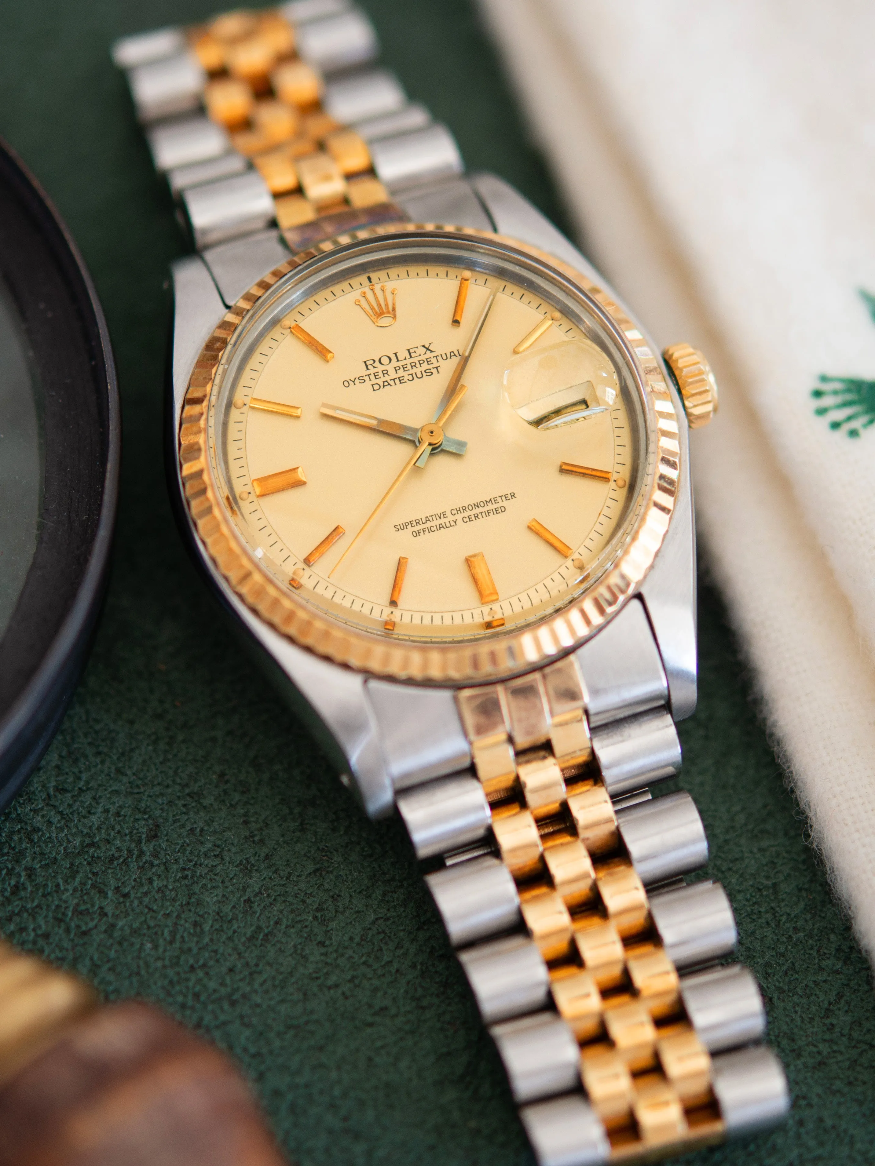 *Unpolished* 1978 Rolex Two-Tone Datejust (Ref. 1601) Satin Lemon Dial