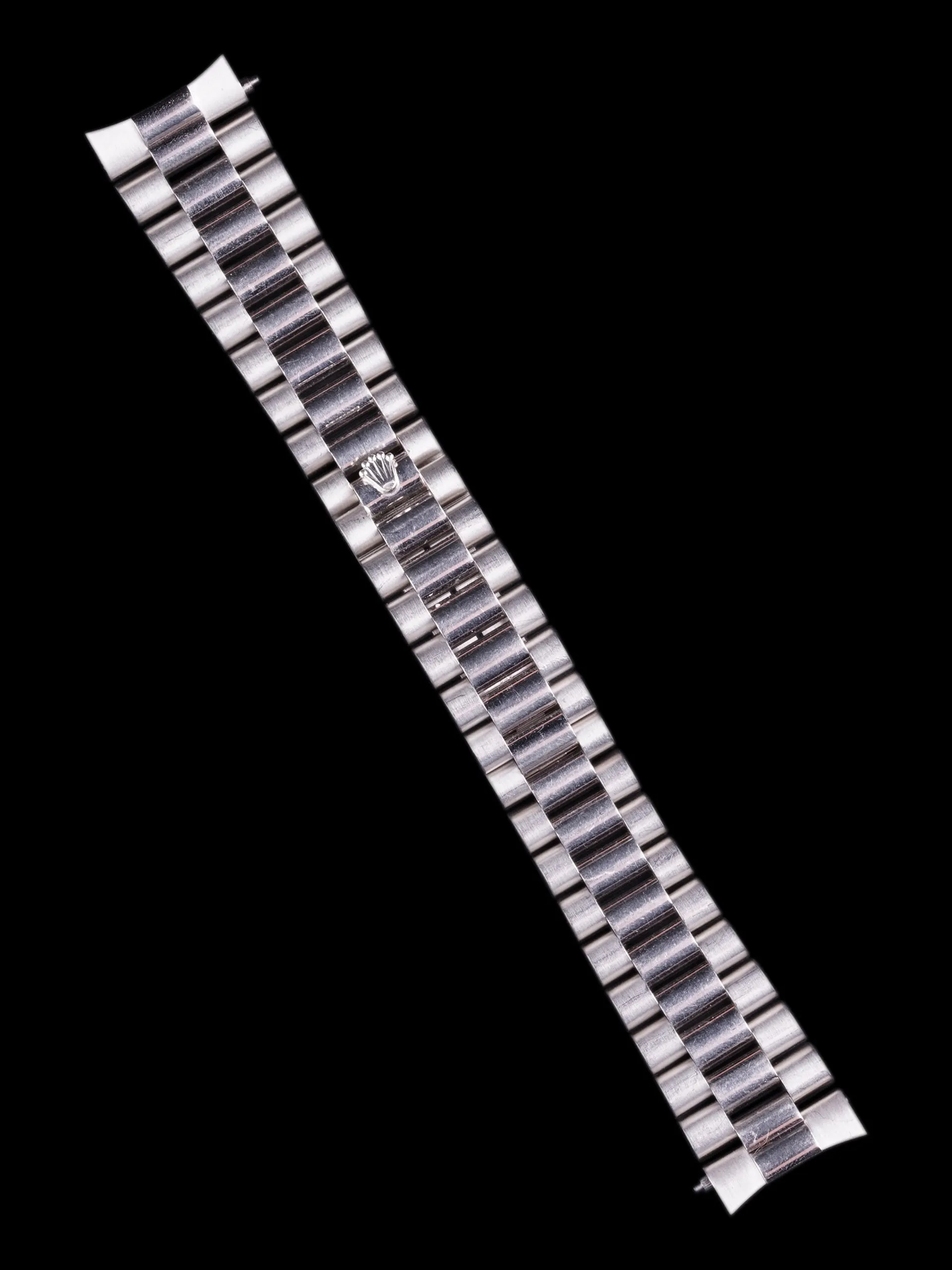 *Unpolished* 1991 Rolex Day-Date 18k WG (Ref. 18239) Silver Diamond Dial