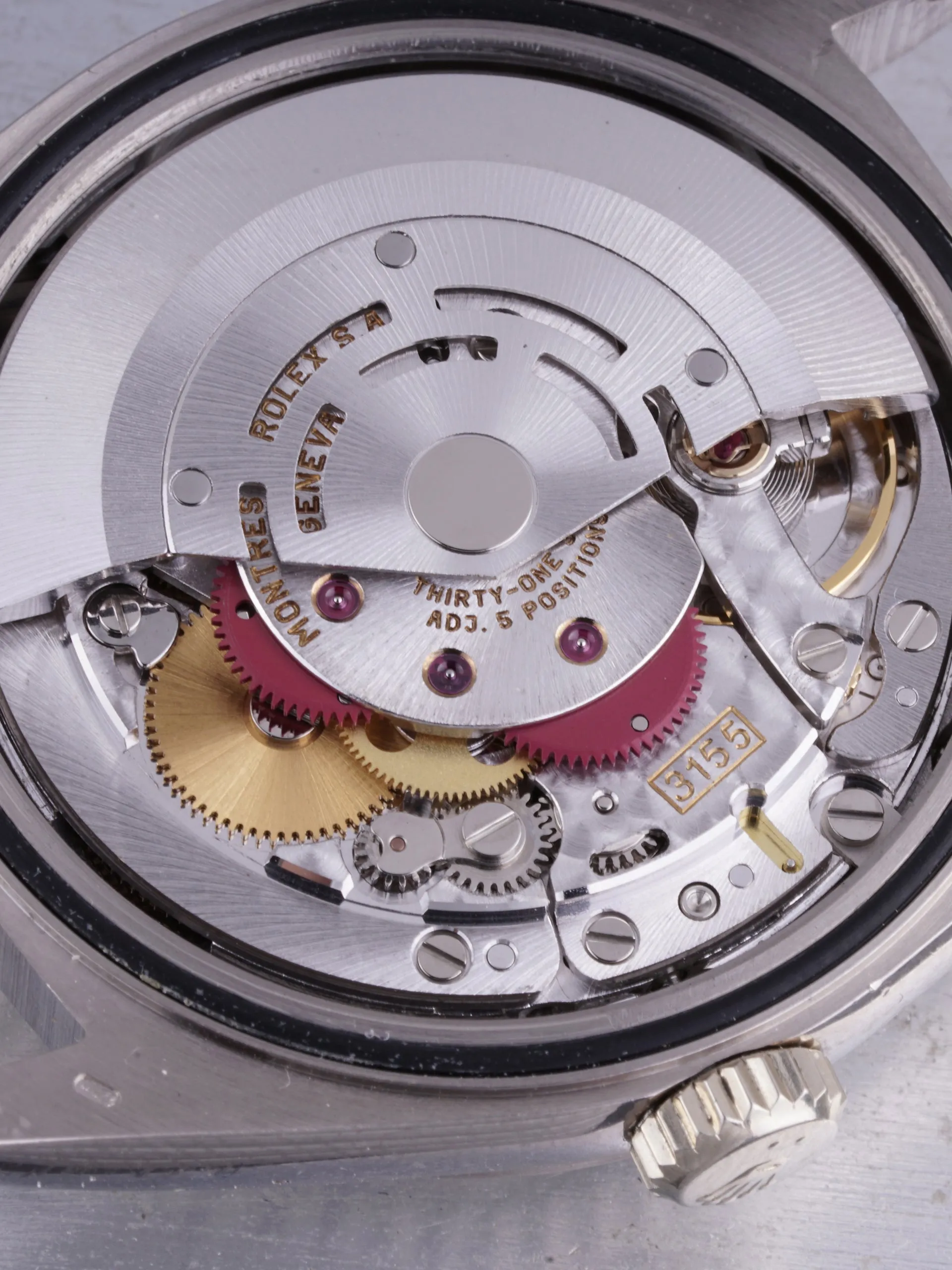*Unpolished* 1991 Rolex Day-Date 18k WG (Ref. 18239) Silver Diamond Dial