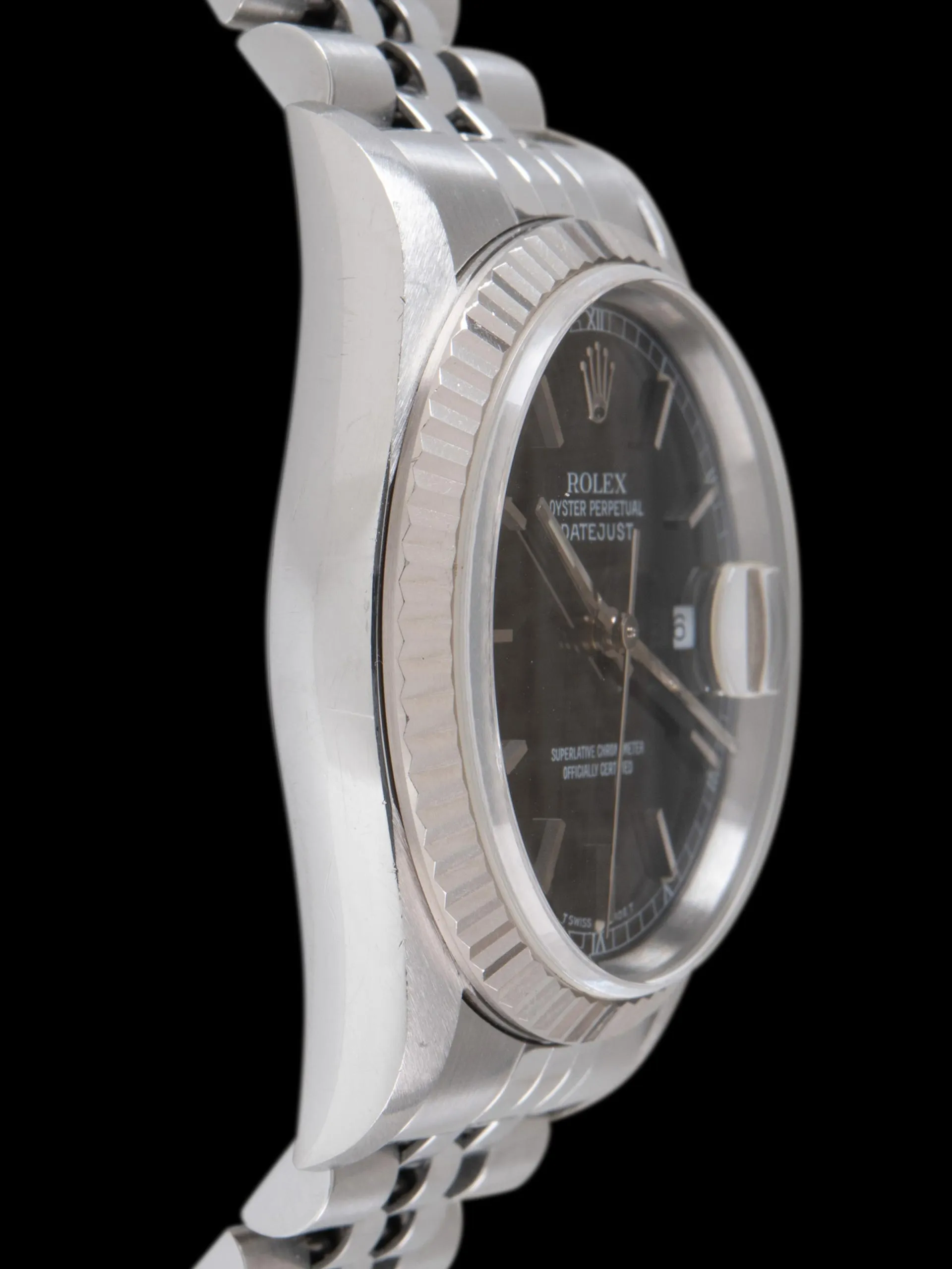 *Unpolished* 1996 Rolex Datejust (Ref. 16234) Black Dial