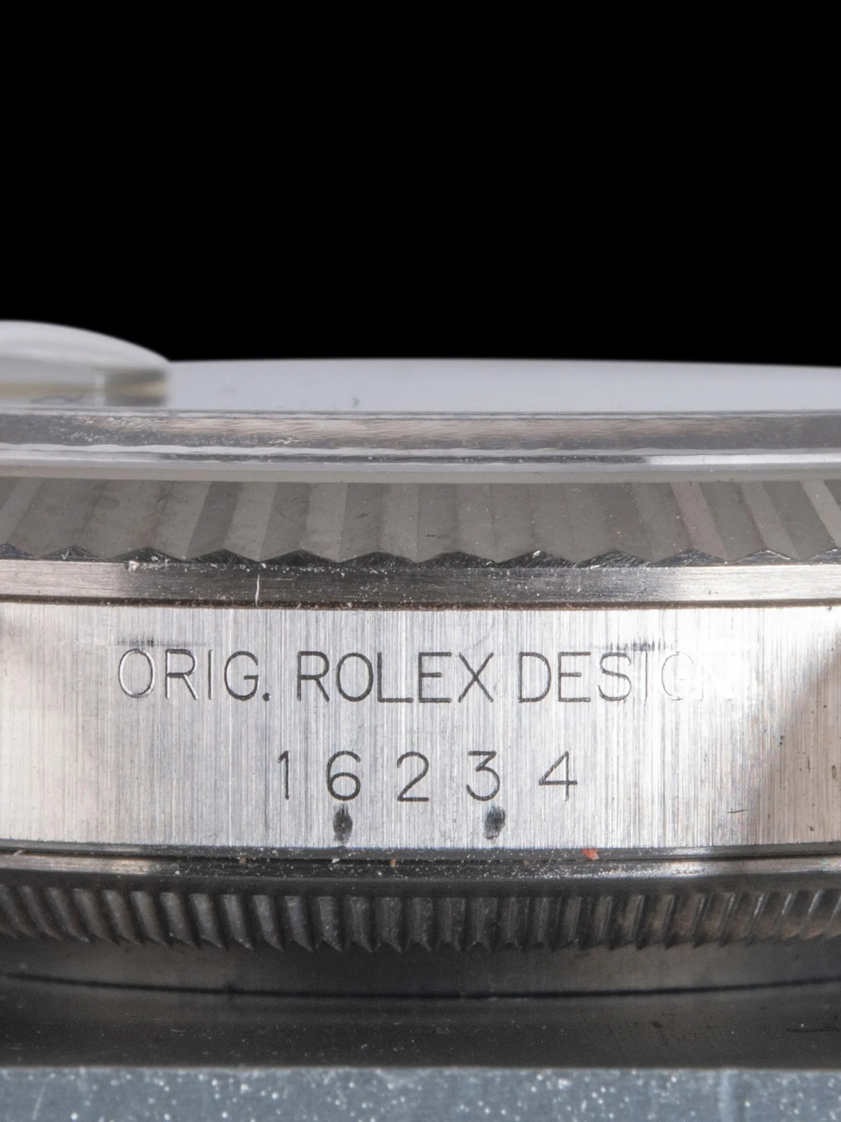 *Unpolished* 1996 Rolex Datejust (Ref. 16234) Black Dial