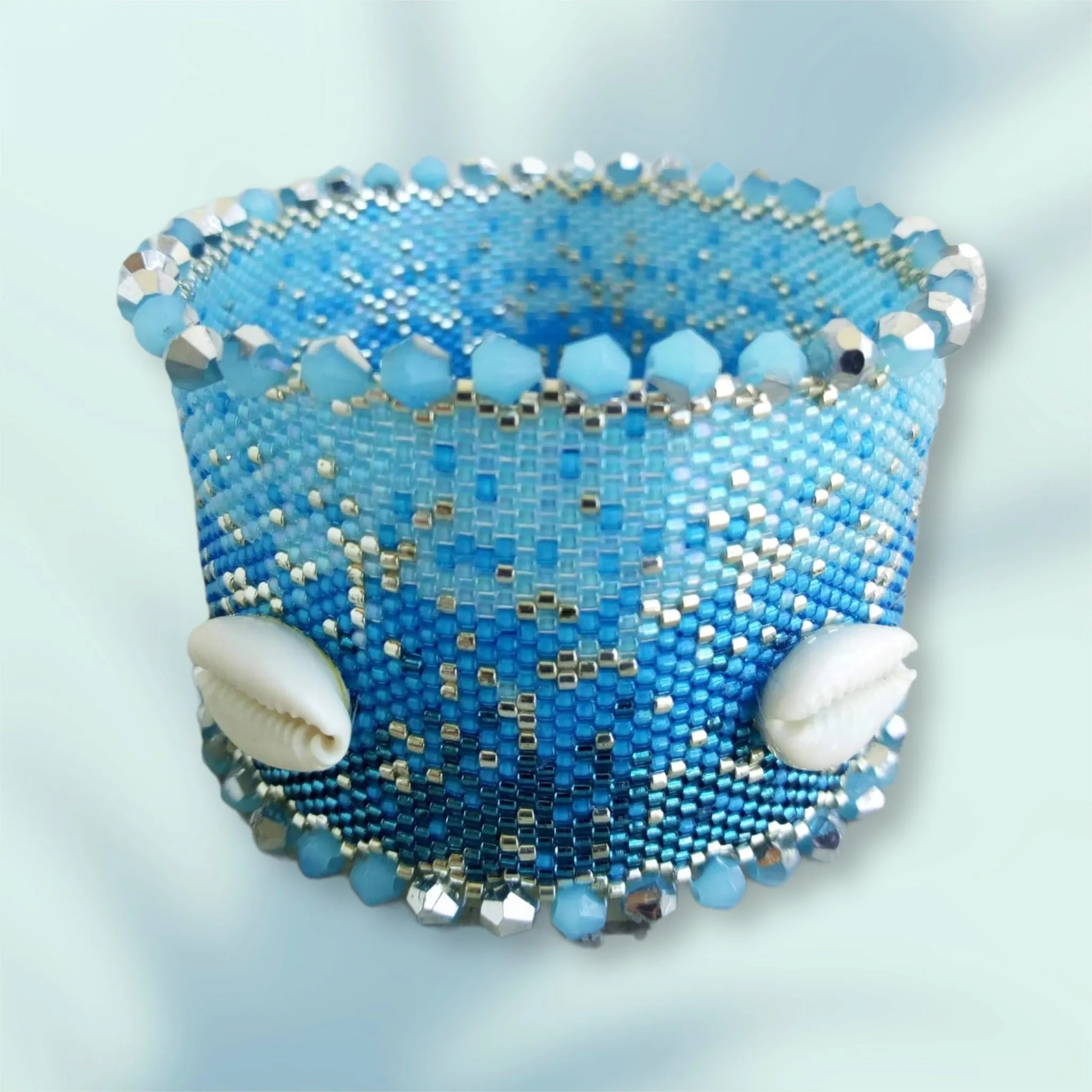 Vertical peyote Pattern - Bracelet COQUILLAGE