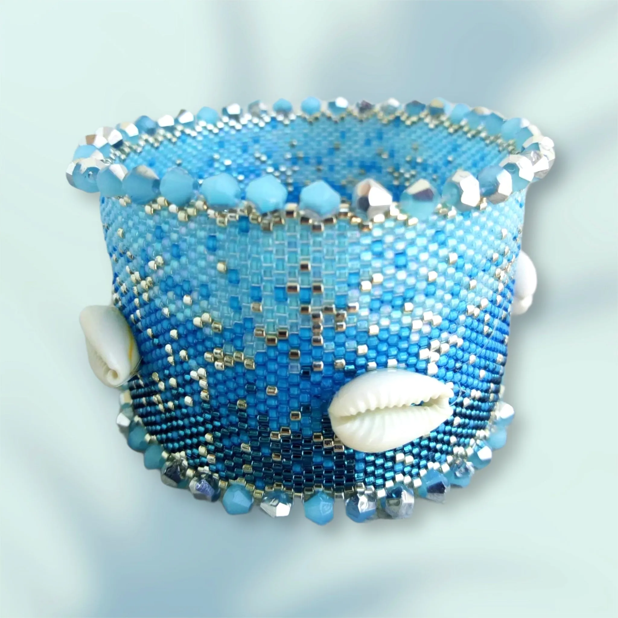 Vertical peyote Pattern - Bracelet COQUILLAGE