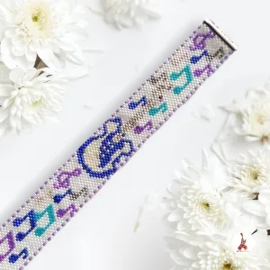 Vertical Peyote Pattern - Bracelet GUITARE