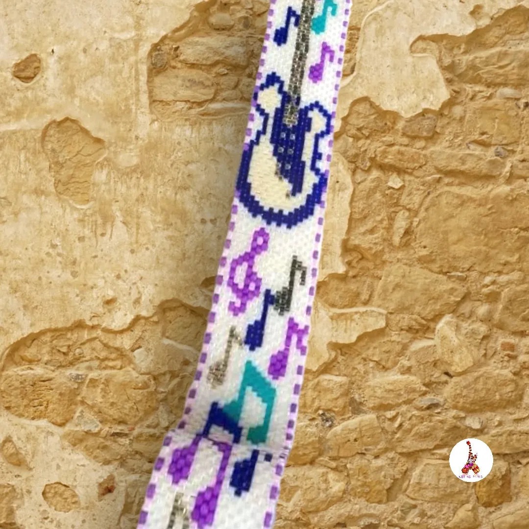 Vertical Peyote Pattern - Bracelet GUITARE