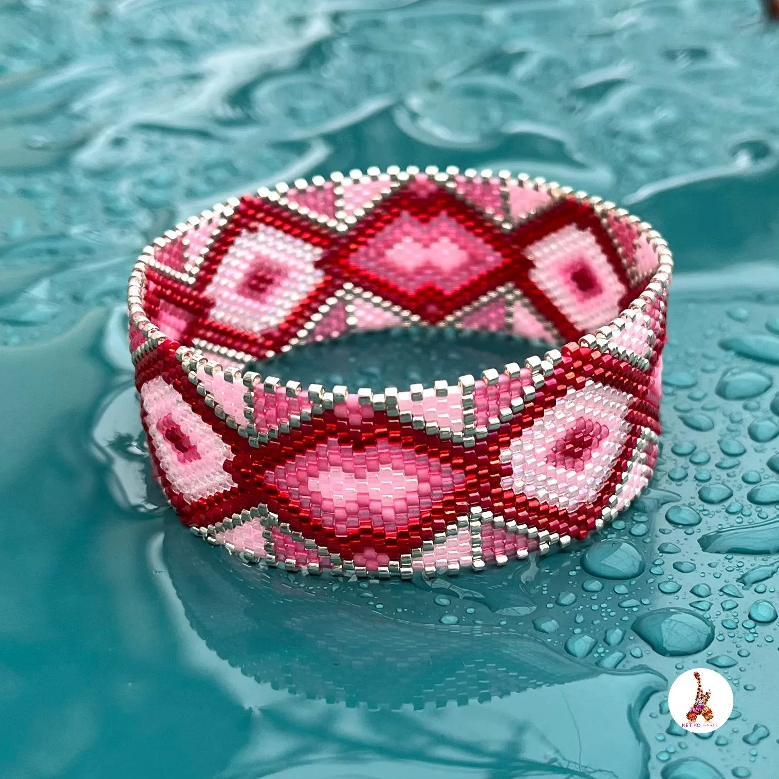 Vertical Peyote Pattern - Bracelet JAVA