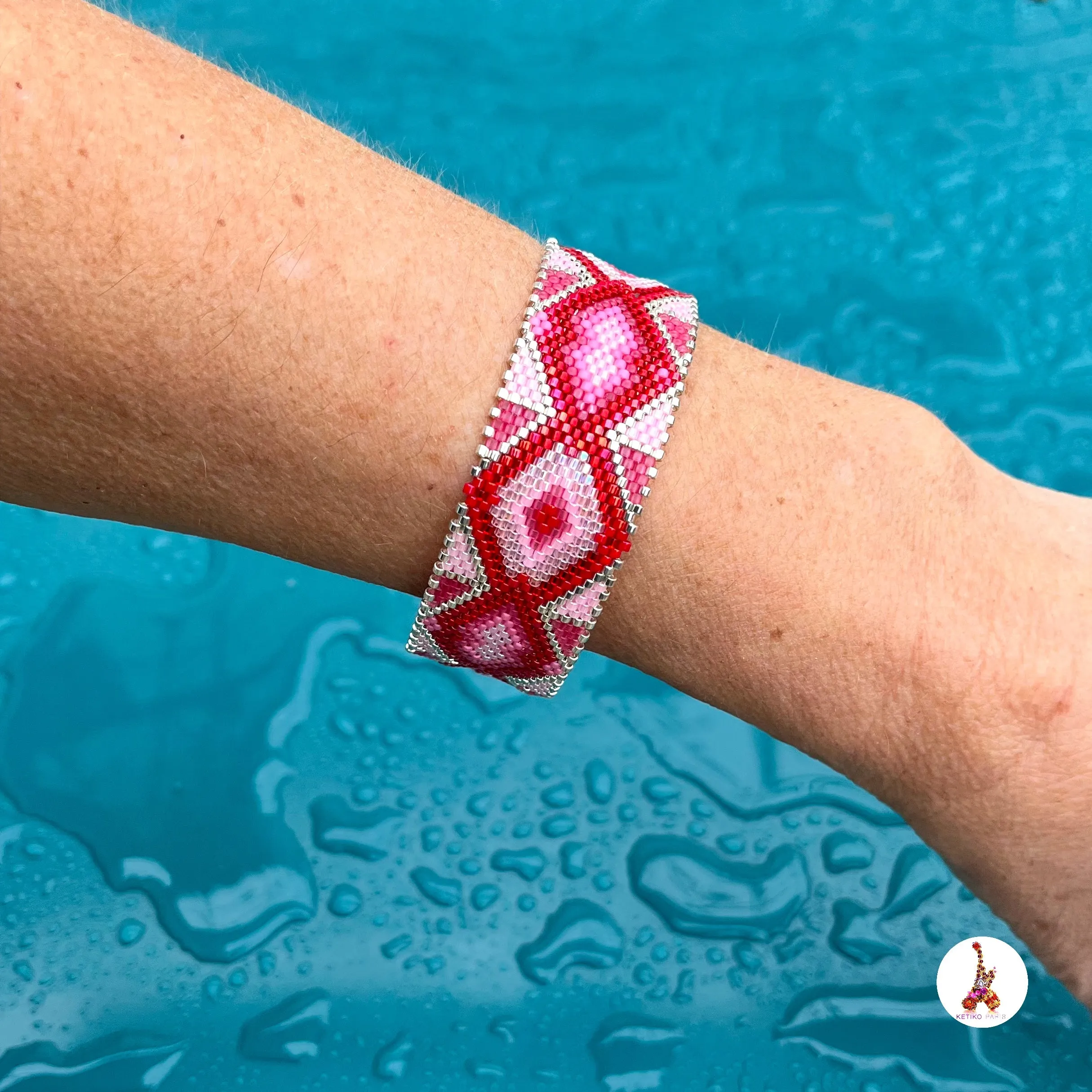 Vertical Peyote Pattern - Bracelet JAVA