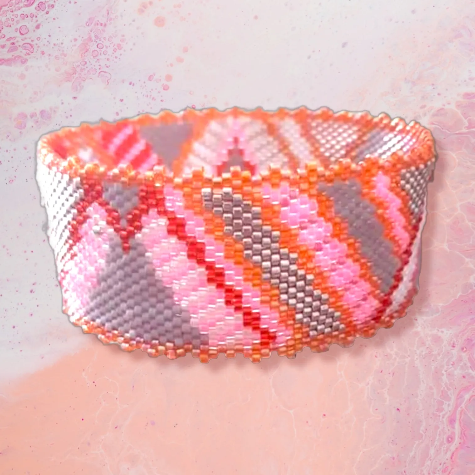 Vertical Peyote Pattern - Bracelet MALAGA