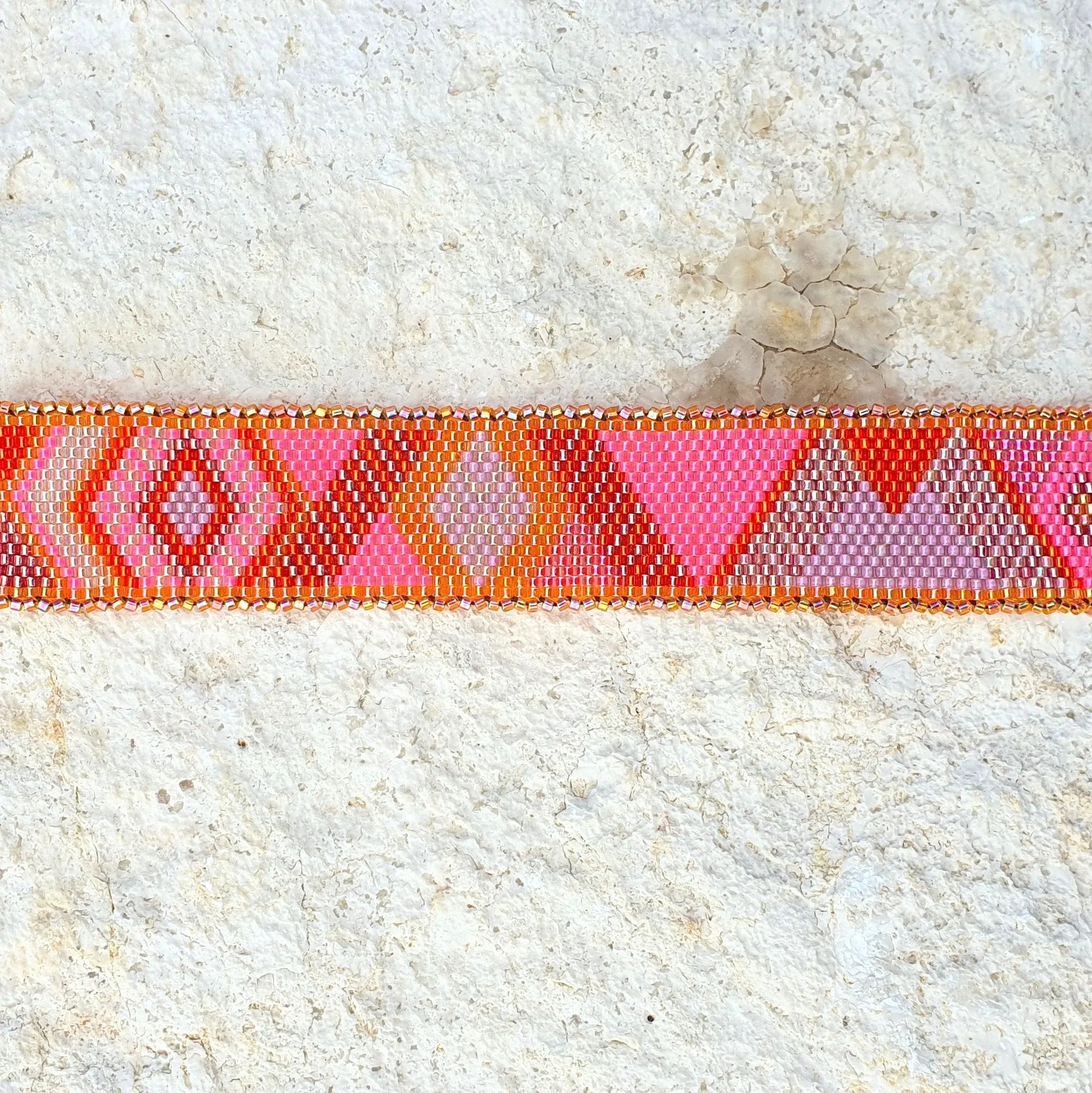 Vertical Peyote Pattern - Bracelet MALAGA