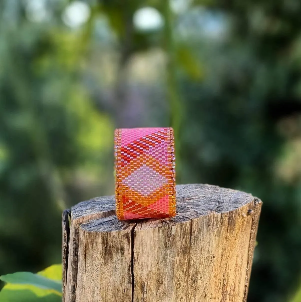 Vertical Peyote Pattern - Bracelet MALAGA