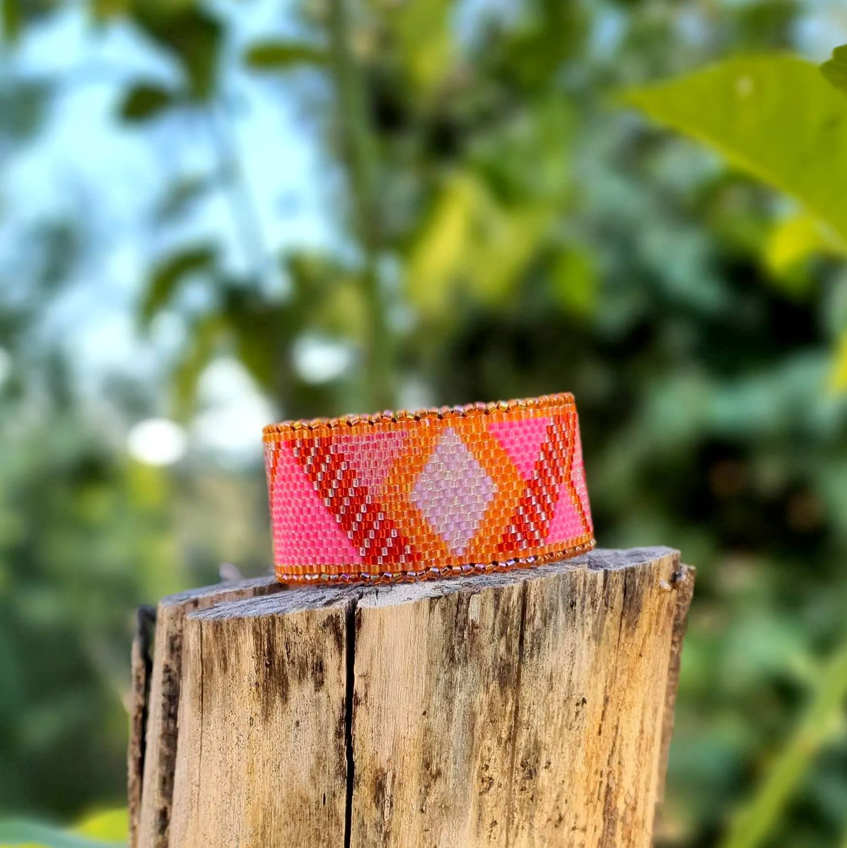 Vertical Peyote Pattern - Bracelet MALAGA