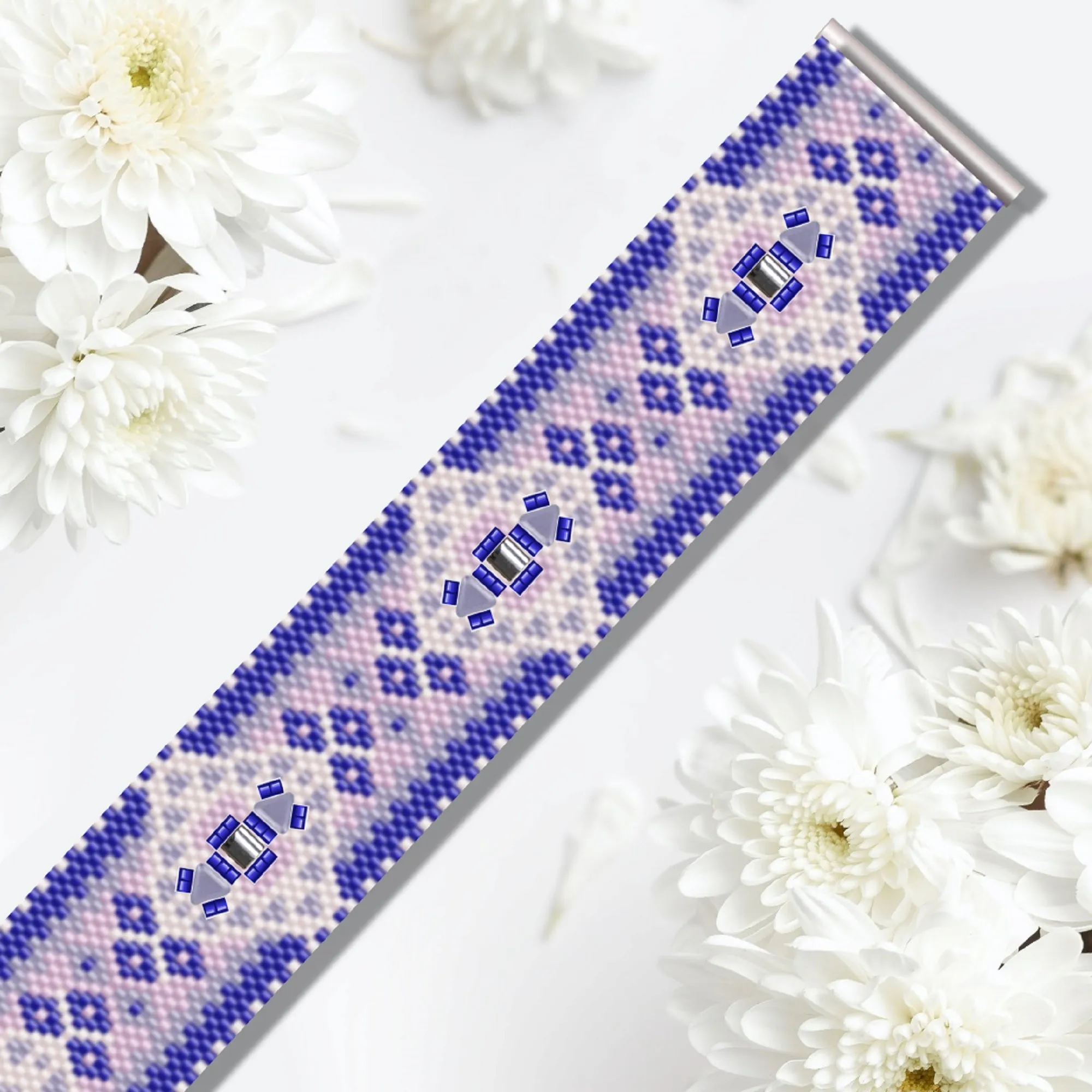 Vertical Peyote Pattern - Bracelet MALVA