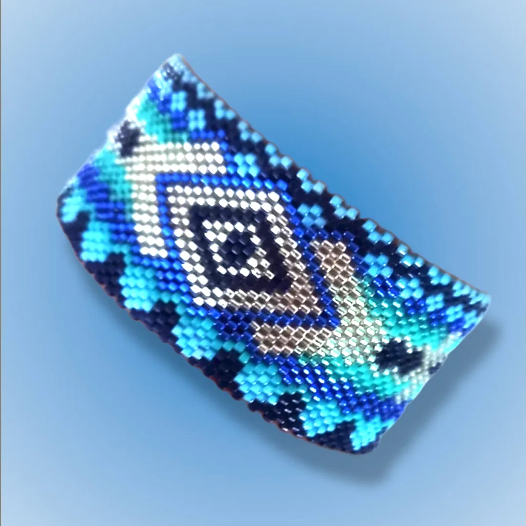 Vertical Peyote Pattern - Bracelet MYKONOS