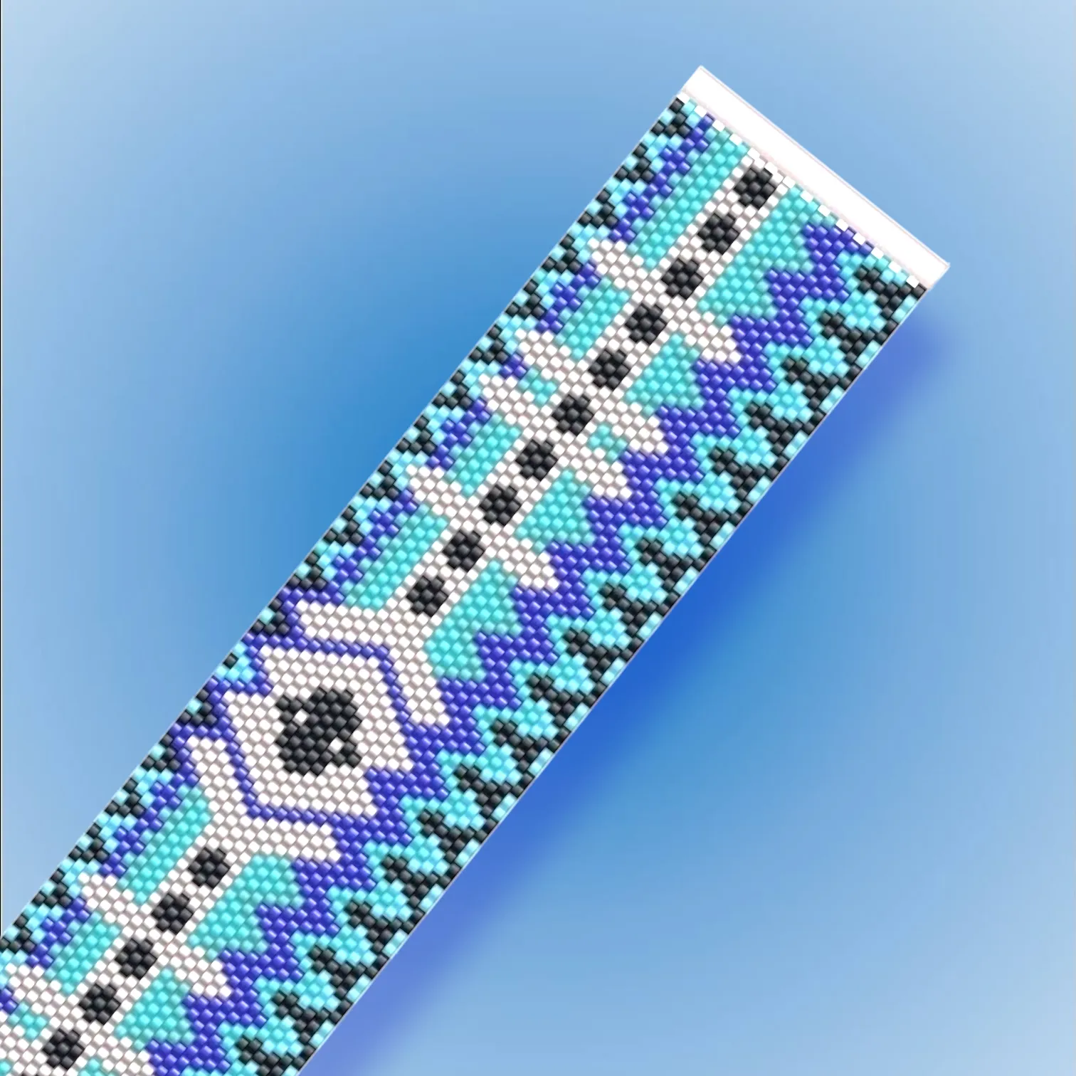 Vertical Peyote Pattern - Bracelet MYKONOS