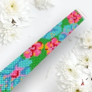Vertical Peyote Pattern - Bracelet OLGA FLEURI