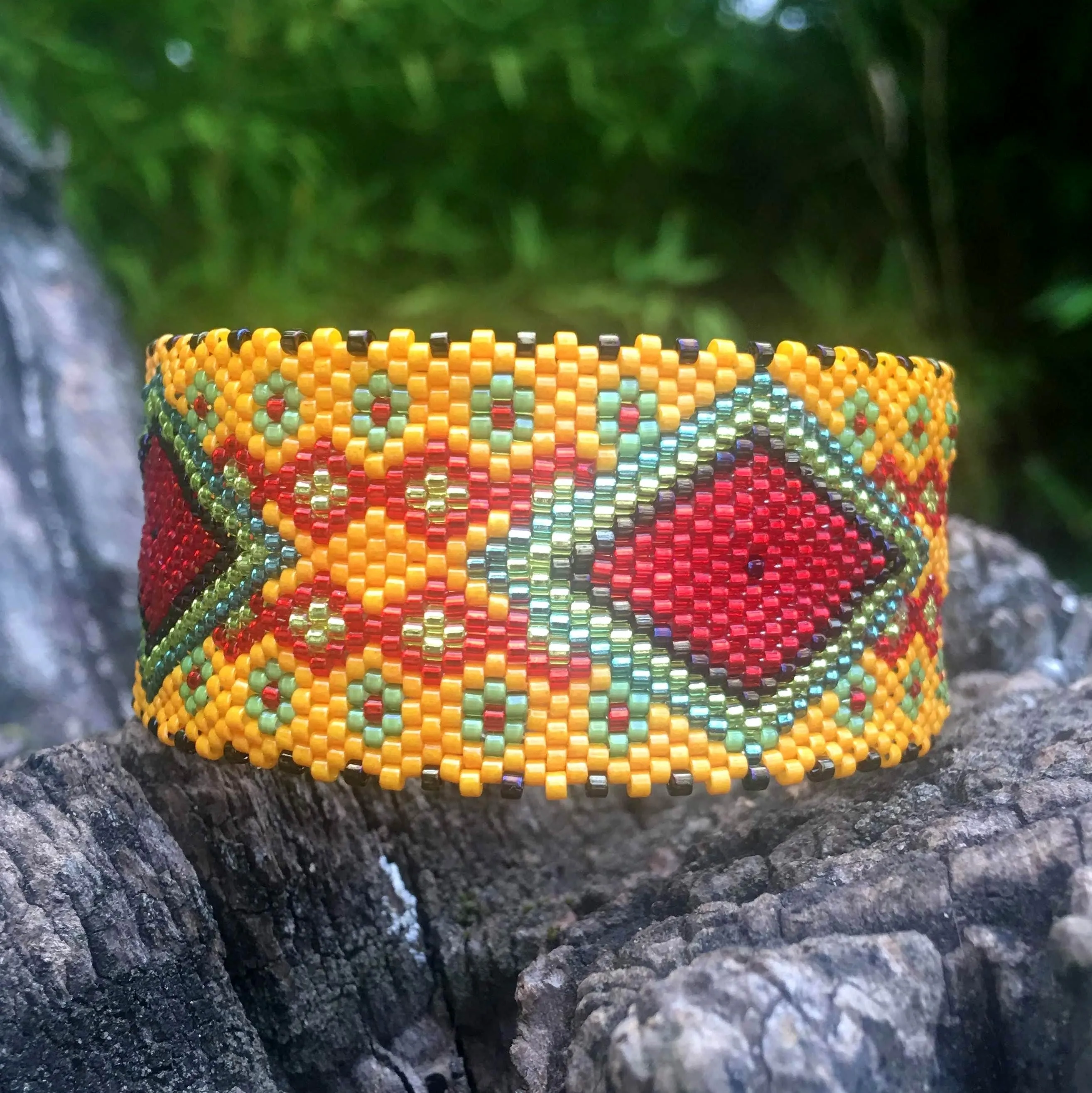Vertical Peyote Pattern - Bracelet PROVENCE 2